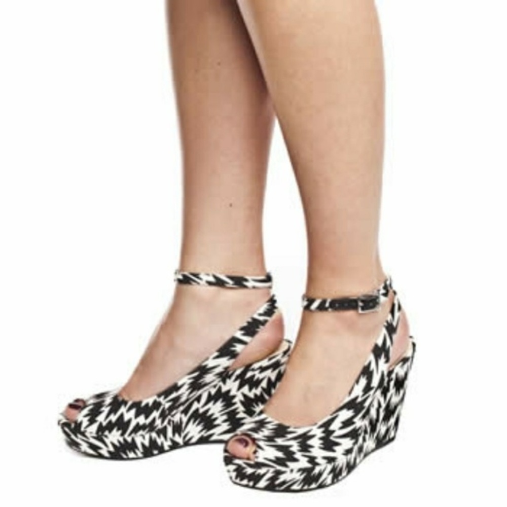 Clarks X Eley Kisimoto Flash Print Wedges